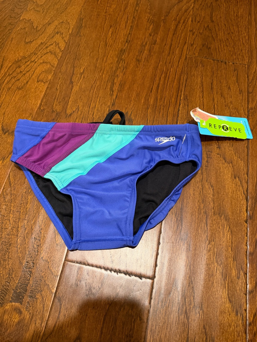 Speedo Women’s Blue, Teal & Plum Colorblock Swim Bottoms